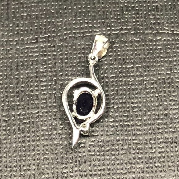 Amethyst and White Sapphire Pendant - Picture 3 of 5